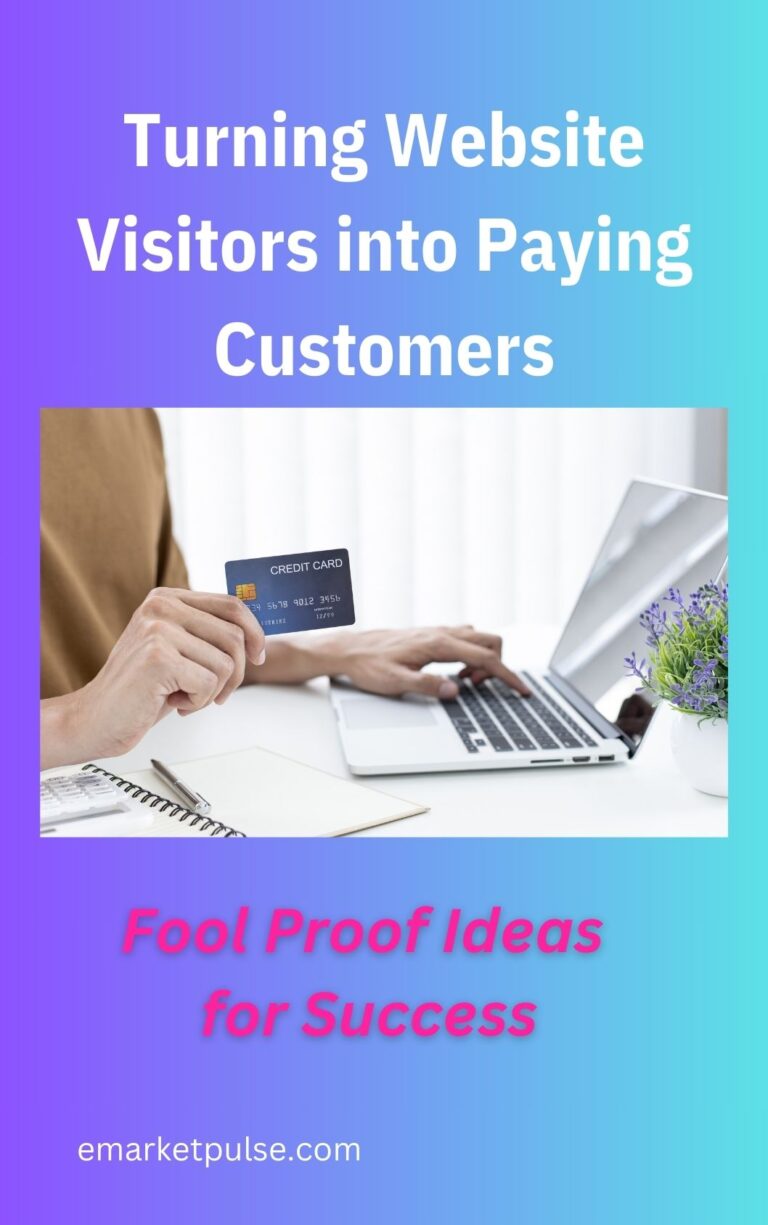 How to turn ecommerce website visitors into paying customers